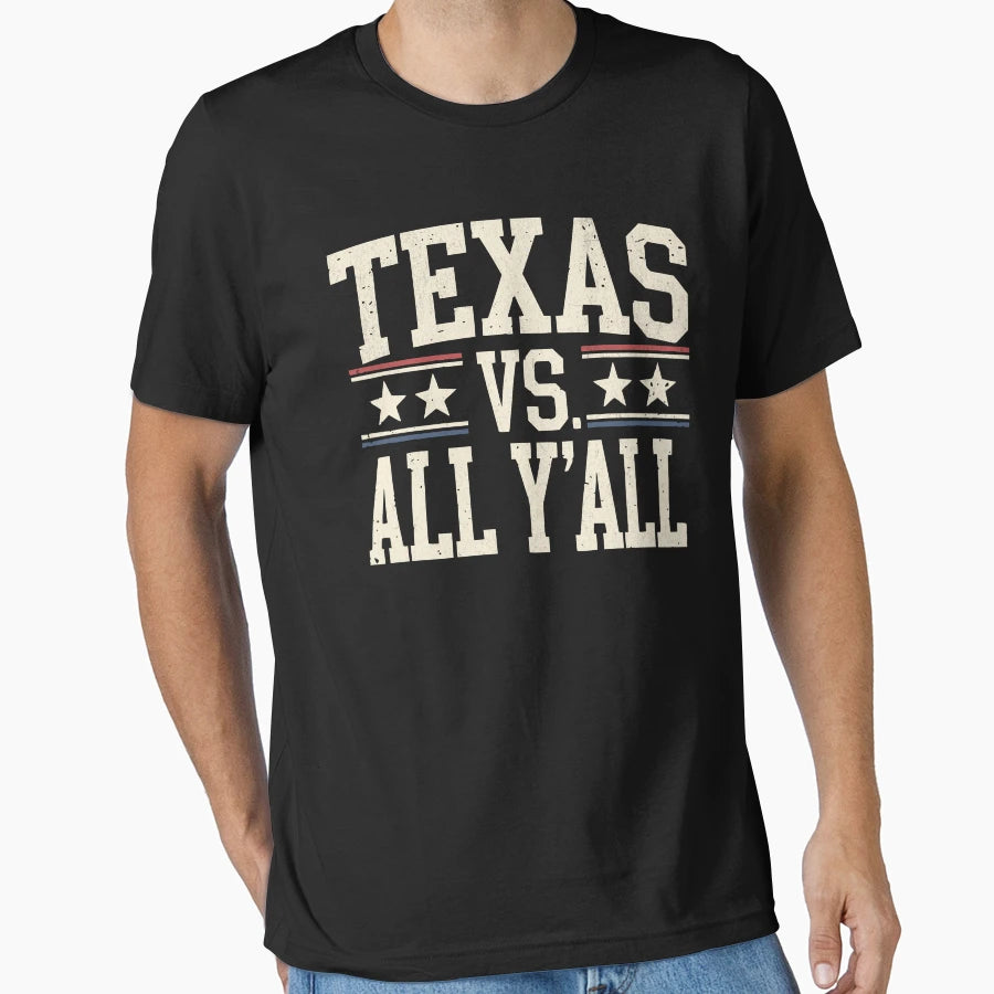 Texas Vs All Yall T-Shirt - Custom Art Print Men Women - T-Shirt, Sweatshirt, Hoodie