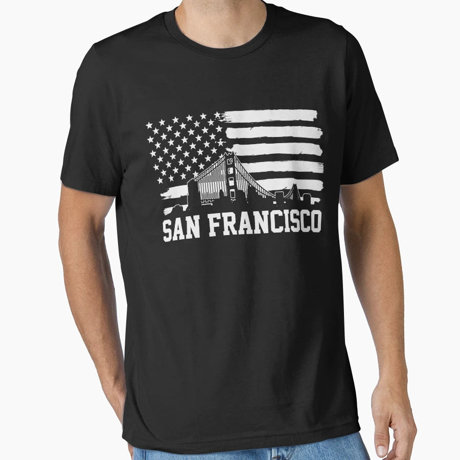 San Francisco T-Shirt - Custom Art Print for Adults - T-Shirt, Sweatshirt, Hoodie
