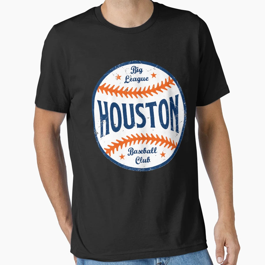 Houston Big League Baseball T-Shirt - Aesthetic Graphic Men Women - T-Shirt, Sweatshirt, Hoodie