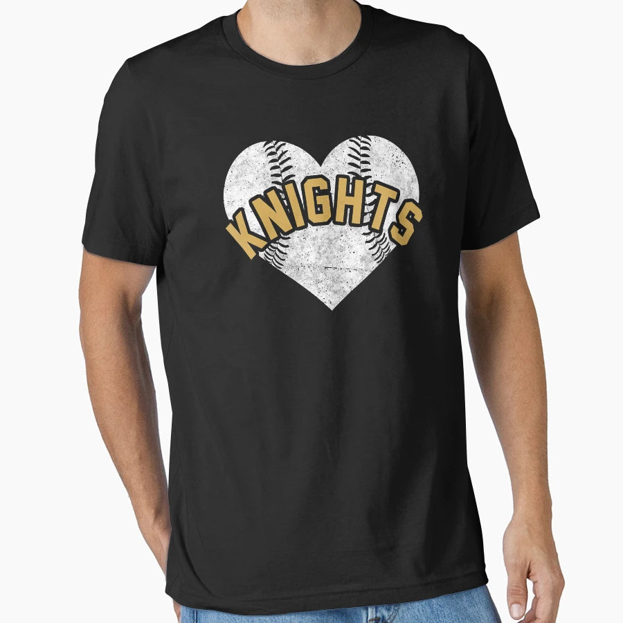 Knights Baseball Softball High School Team T-Shirt - Unique Graphic Unisex - T-Shirt, Sweatshirt, Hoodie