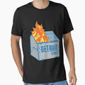 Detroit Sports Dumpster Fire T-Shirt - Unique Graphic Men Women - T-Shirt, Sweatshirt, Hoodie
