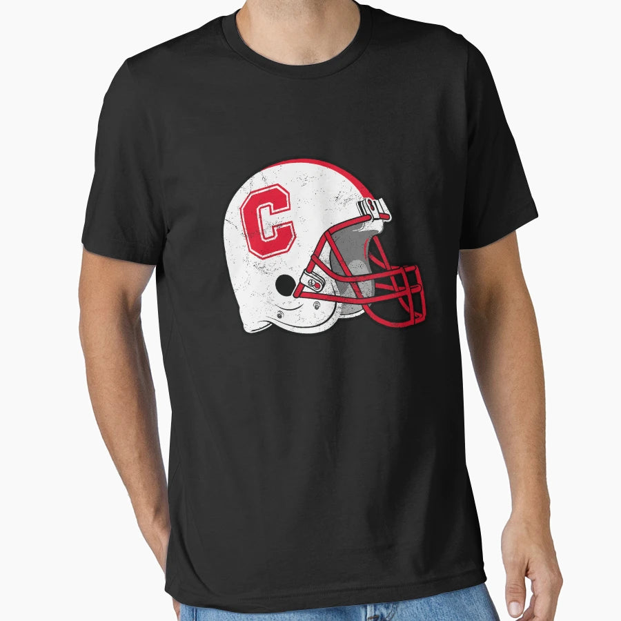 Cortland Football Helmet American T-Shirt - Graphic Print for Adults - T-Shirt, Sweatshirt, Hoodie