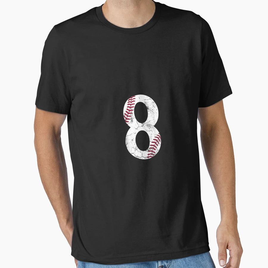 Happy Birthday 8Th 8 Year Old Baseball T-Shirt - Graphic Print Men Women - T-Shirt, Sweatshirt, Hoodie