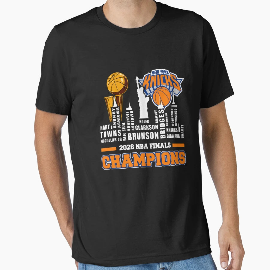 2026 Nba Finals Champions New York T-Shirt - Minimalist Print Men Women - T-Shirt, Sweatshirt, Hoodie