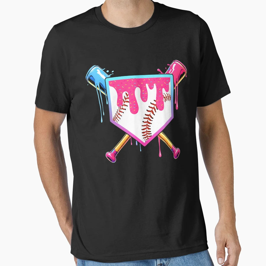 Baseball Drip Sprinkles Baseball Teen T-Shirt - Novelty Apparel for Adults - T-Shirt, Sweatshirt, Hoodie