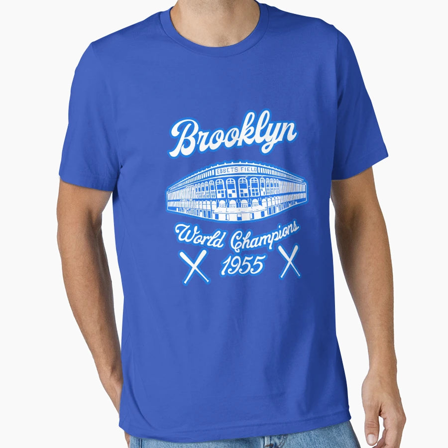 Brooklyn World Champions 1955 T-Shirt - Fun Novelty Design Men Women - T-Shirt, Sweatshirt, Hoodie