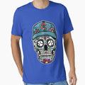 Sugar Skull Chicago Baseball T-Shirt - Unique Graphic Men Women - T-Shirt, Sweatshirt, Hoodie