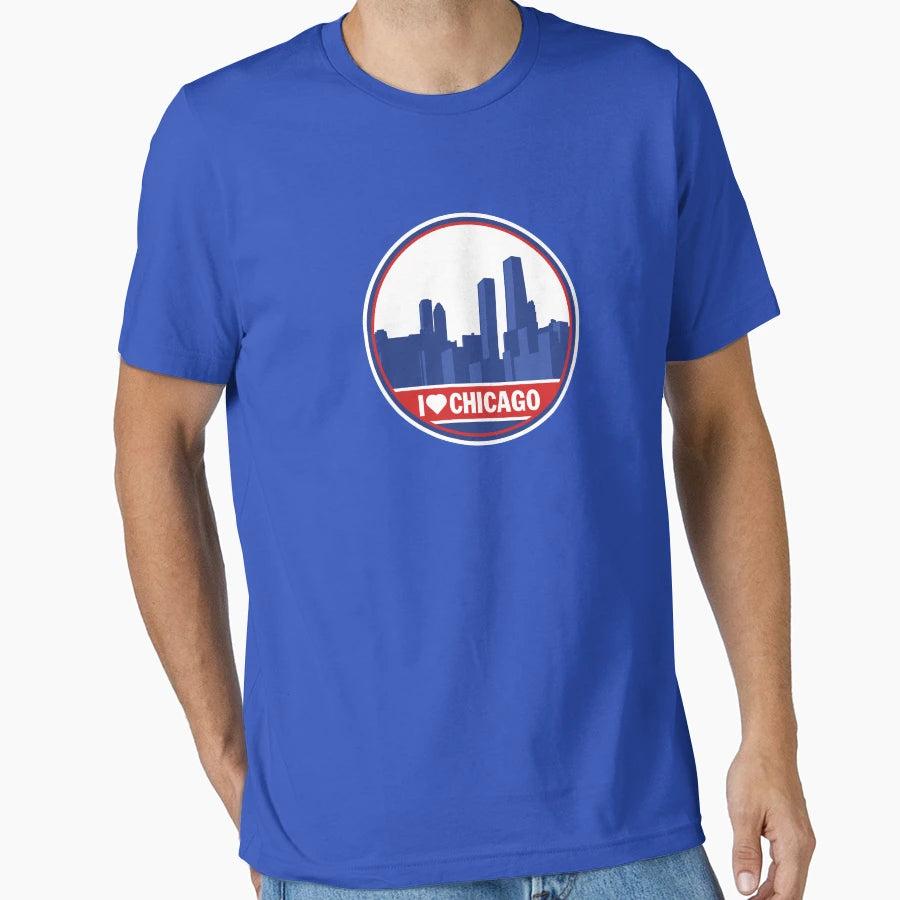 I Love Chicago T-Shirt - Casual Everyday Wear for Adults - T-Shirt, Sweatshirt, Hoodie