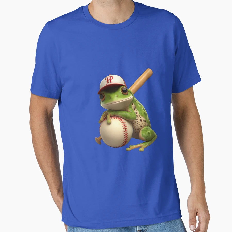 Funky Frogs Baseball T-Shirt - Custom Art Print Unisex - T-Shirt, Sweatshirt, Hoodie