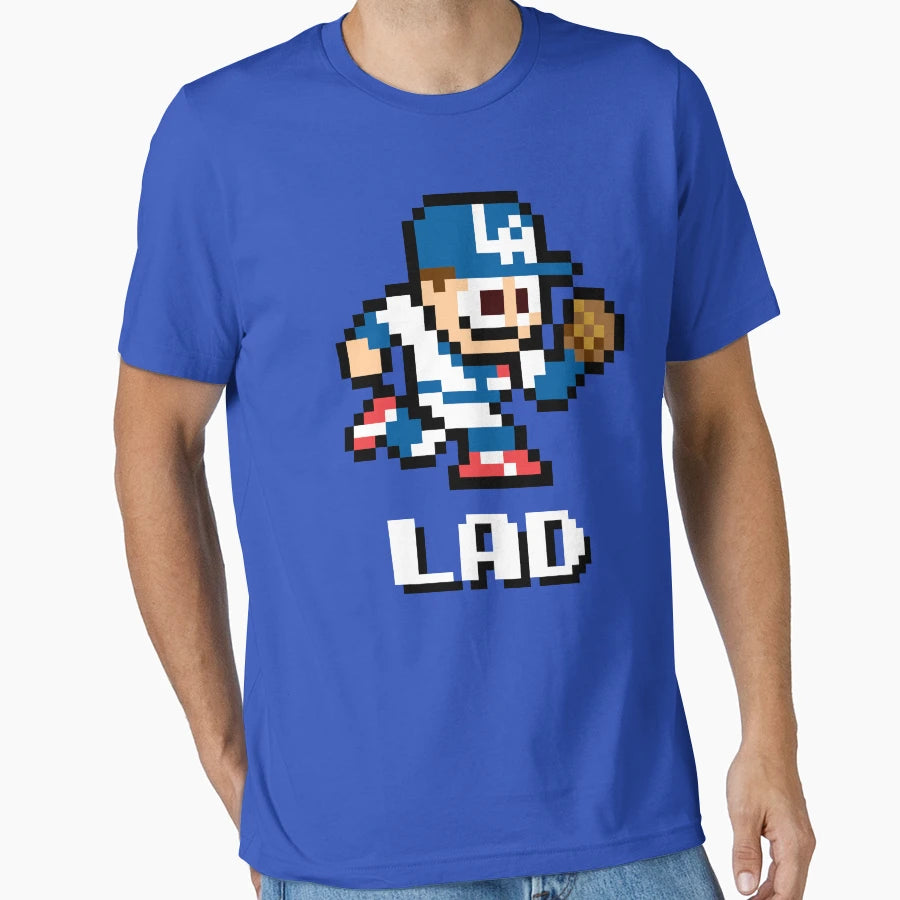 Los Angeles 8 Bit Player Initials T-Shirt - Fun Novelty Design Men Women - T-Shirt, Sweatshirt, Hoodie