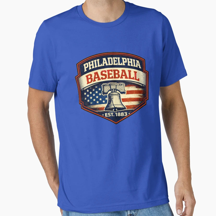 Philadelphia Baseball Liberty Bell Est T-Shirt - Unique Graphic Unisex - T-Shirt, Sweatshirt, Hoodie