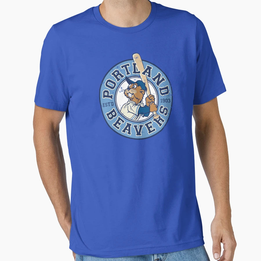 Portland Beavers Modern Logo Defunct T-Shirt - Unique Graphic Men Women - T-Shirt, Sweatshirt, Hoodie