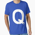 Q White T-Shirt - Custom Art Print for Adults - T-Shirt, Sweatshirt, Hoodie