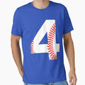 Number 4 Baseball 4 T-Shirt - Casual Everyday Wear Men Women - T-Shirt, Sweatshirt, Hoodie