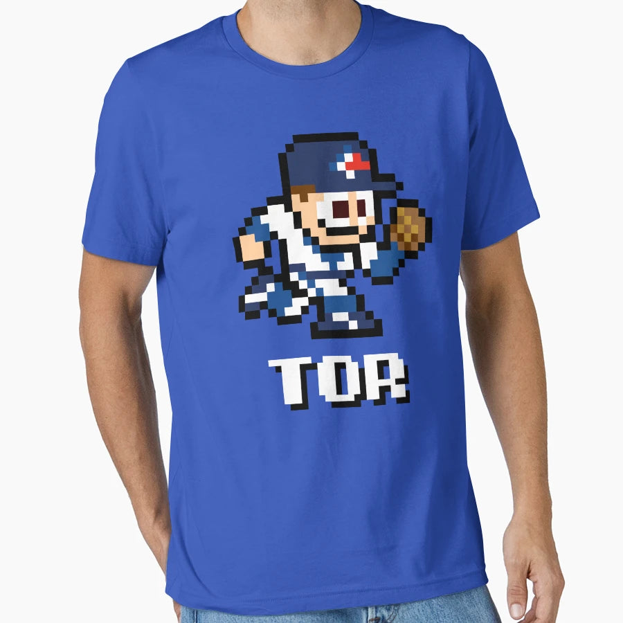 Toronto 8 Bit Player Initials T-Shirt - Minimalist Print for Adults - T-Shirt, Sweatshirt, Hoodie