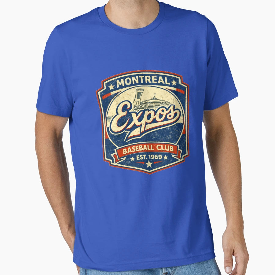 Defunct Montreal Expos Baseball T-Shirt - Minimalist Print for Adults - T-Shirt, Sweatshirt, Hoodie