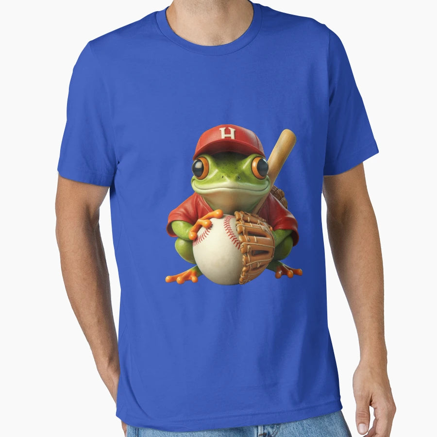 Funky Frogs Baseball T-Shirt - Fun Novelty Design for Adults - T-Shirt, Sweatshirt, Hoodie