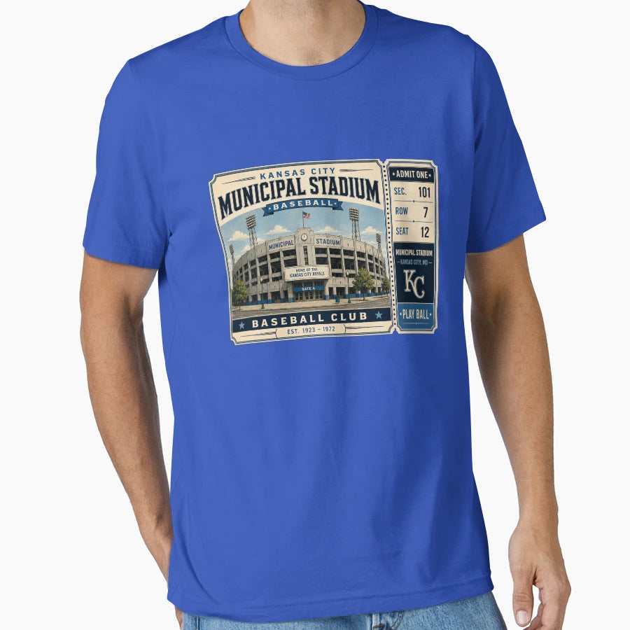 Kansas City Municipal Stadium Ticket T-Shirt - Streetwear Style Unisex - T-Shirt, Sweatshirt, Hoodie