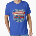 Chicago Wrigley Field Baseball Badge T-Shirt - Unique Graphic for Adults - T-Shirt, Sweatshirt, Hoodie