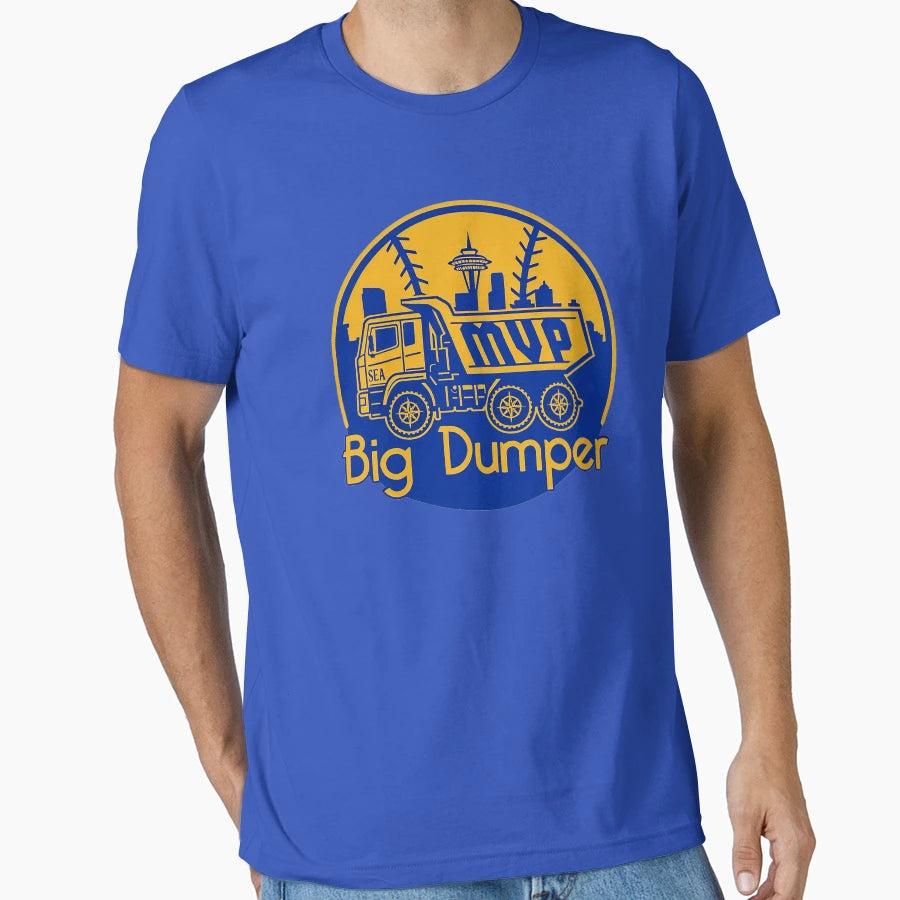 Big Dumper Mvp Seattle Baseball Tribute T-Shirt - Trendy Graphic for Adults - T-Shirt, Sweatshirt, Hoodie