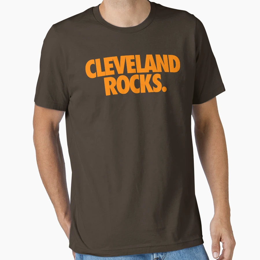 Cleveland Rocks Orange T-Shirt - Streetwear Style Men Women - T-Shirt, Sweatshirt, Hoodie