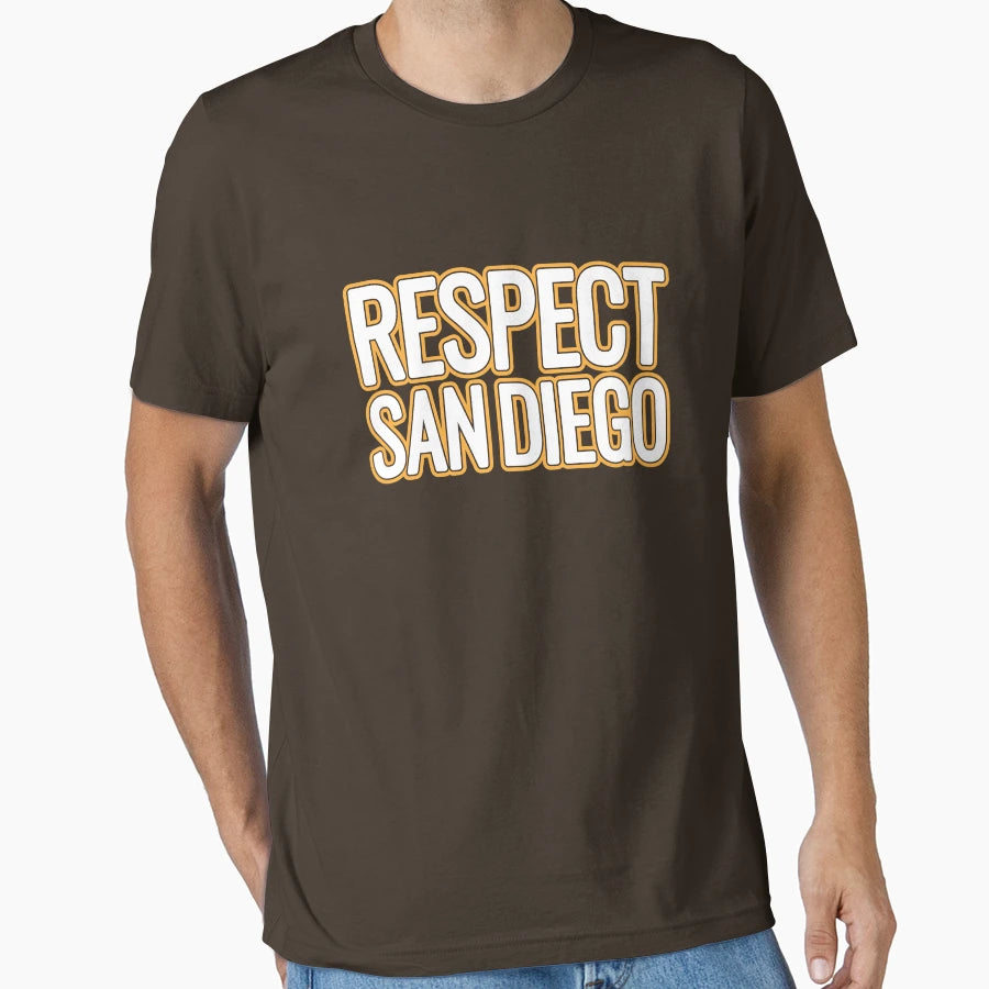 Respect San Diego Sd Baseball California T-Shirt - Trendy Graphic Men Women - T-Shirt, Sweatshirt, Hoodie