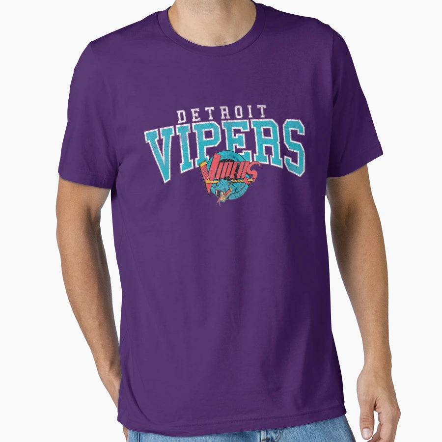 Detroit Vipers T-Shirt - Casual Everyday Wear Men Women - T-Shirt, Sweatshirt, Hoodie