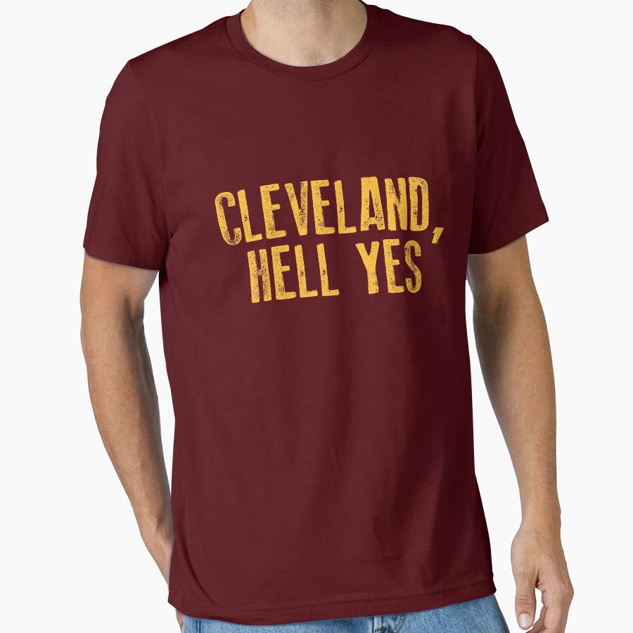 Cleveland Hell Yes T-Shirt - Custom Art Print for Adults - T-Shirt, Sweatshirt, Hoodie