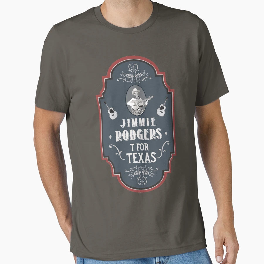 Unofficial Jimmie Rodgers T-Shirt - Custom Art Print Men Women - T-Shirt, Sweatshirt, Hoodie