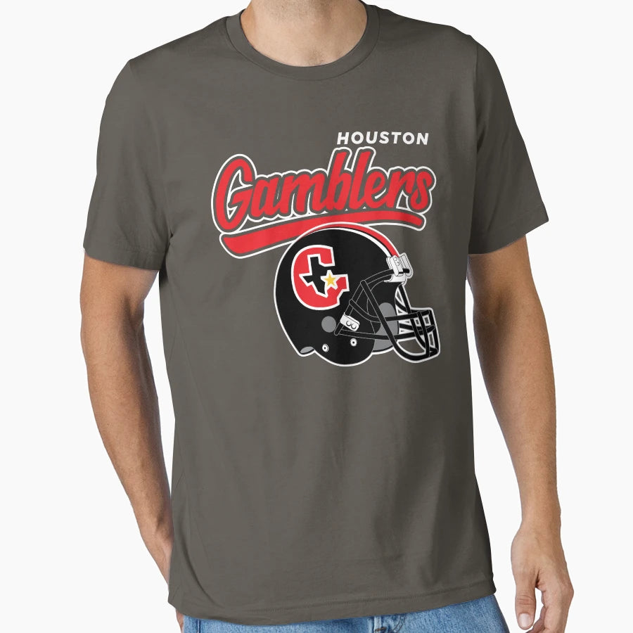 Houston Gamblers T-Shirt - Streetwear Style Men Women - T-Shirt, Sweatshirt, Hoodie