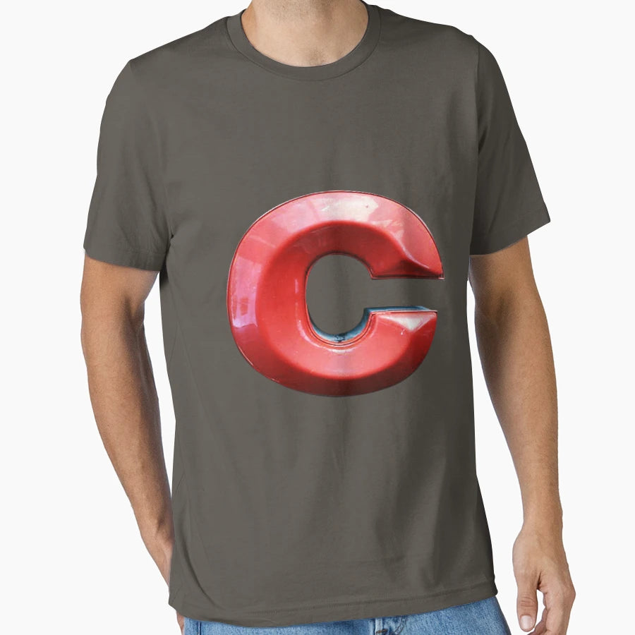 Alphabet C Colorful T-Shirt - Streetwear Style Unisex - T-Shirt, Sweatshirt, Hoodie