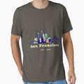 San Francisco Colorful Modern Skyline T-Shirt - Trendy Graphic Unisex - T-Shirt, Sweatshirt, Hoodie