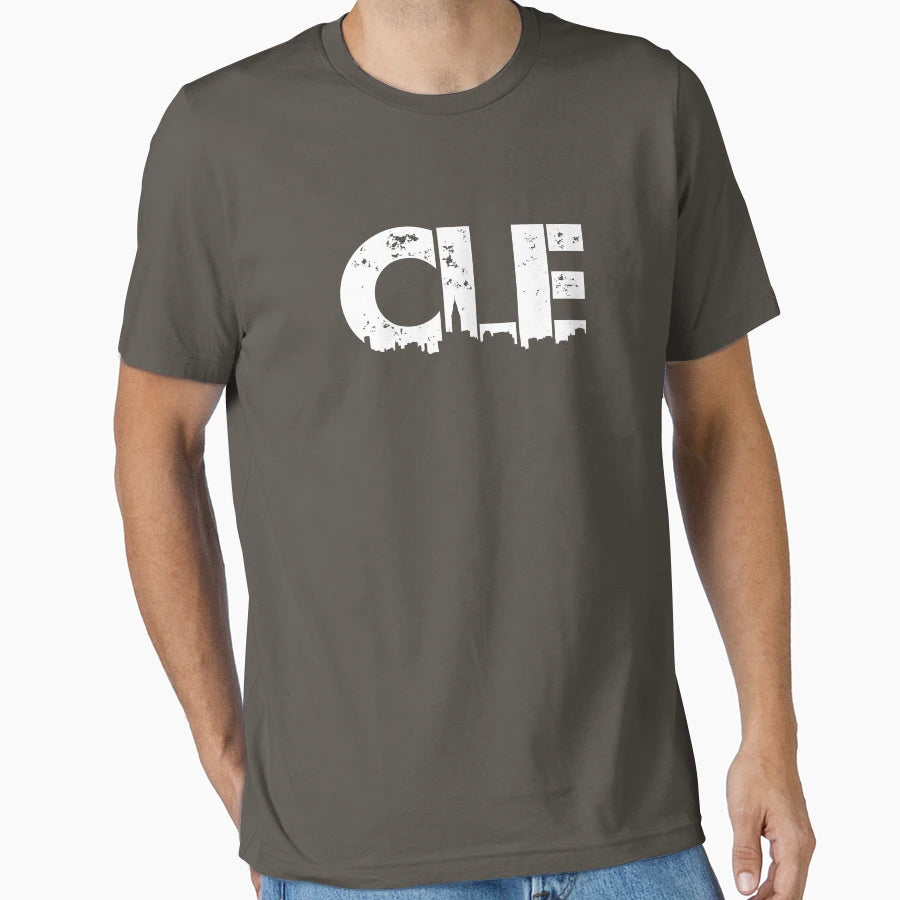 Cle Cleveland Ohio T-Shirt - Minimalist Print Unisex - T-Shirt, Sweatshirt, Hoodie