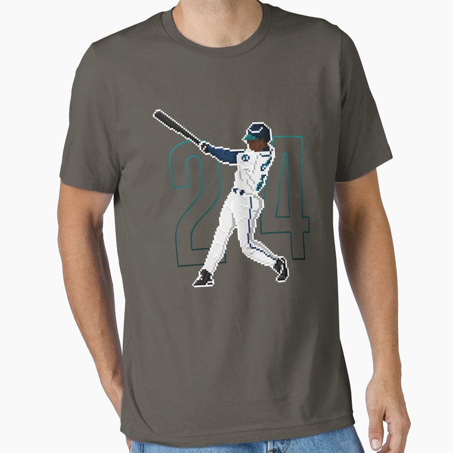 Ken Grifey Jr 24 T-Shirt - Fun Novelty Design Unisex - T-Shirt, Sweatshirt, Hoodie