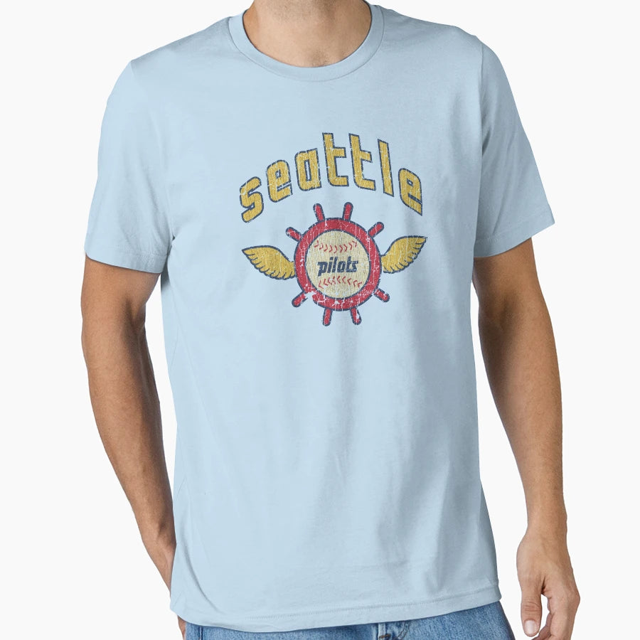 Seattle Pilots Baseball T-Shirt - Novelty Apparel Men Women - T-Shirt, Sweatshirt, Hoodie