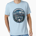 Seattle Sports Logo Coastal Fan Gift Hoodie - Unique Graphic Men Women - T-Shirt, Sweatshirt, Hoodie