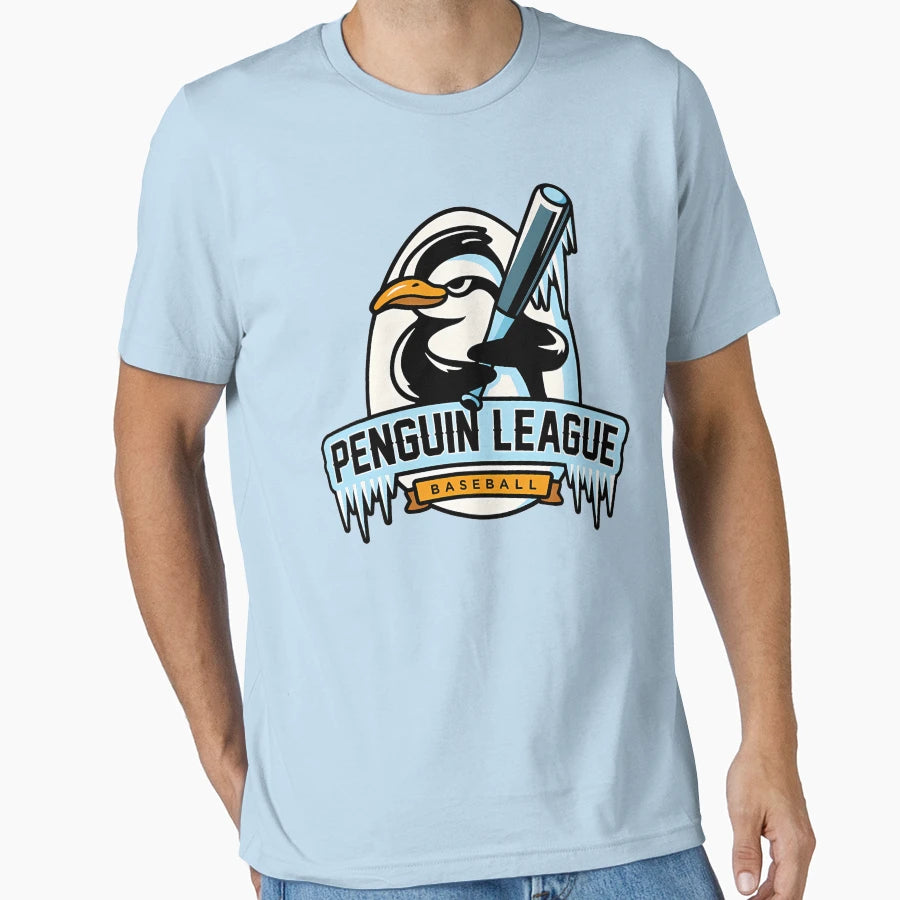 Penguin Baseball League T-Shirt - Casual Everyday Wear for Adults - T-Shirt, Sweatshirt, Hoodie