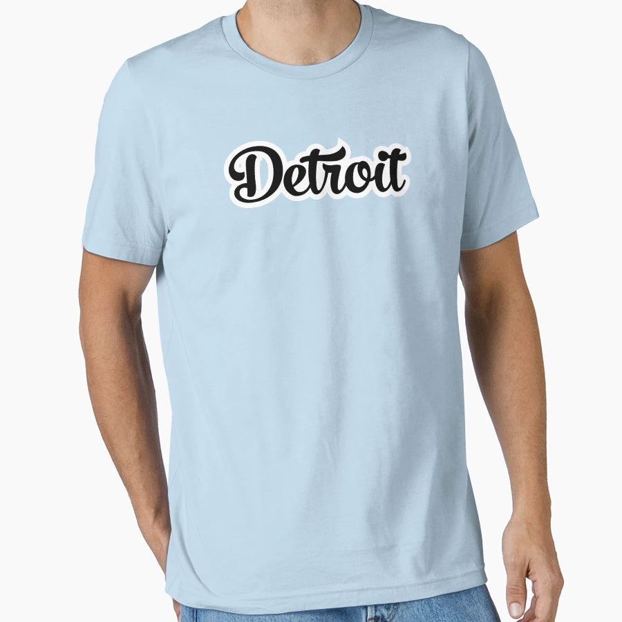 Detriot T-Shirt - Minimalist Print Men Women - T-Shirt, Sweatshirt, Hoodie