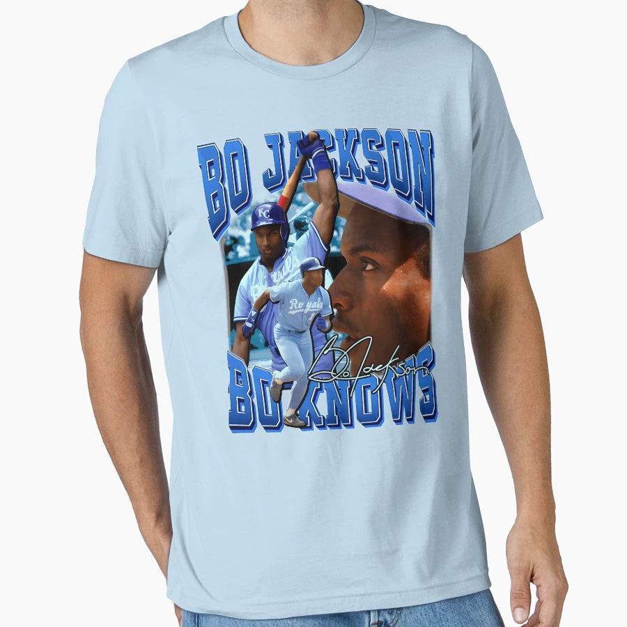 Bo Jackson Bo Knows Signature Legend T-Shirt - Trendy Graphic for Adults - T-Shirt, Sweatshirt, Hoodie