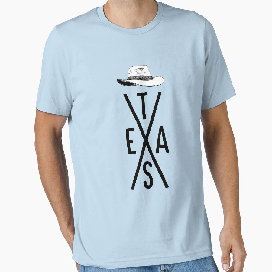 Texas Souvenir Typography Cowboy T-Shirt - Fun Novelty Design for Adults - T-Shirt, Sweatshirt, Hoodie