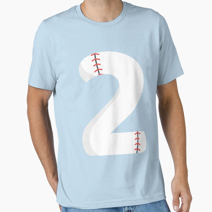Number 2 Baseball 2 T-Shirt - Trendy Graphic Men Women - T-Shirt, Sweatshirt, Hoodie