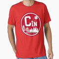 Cincinnati Baseball City Logo Hoodie - Casual Everyday Wear Men Women - T-Shirt, Sweatshirt, Hoodie