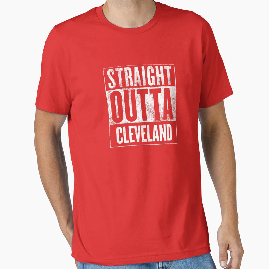 Straight Outta Cleveland T-Shirt - Trendy Graphic Unisex - T-Shirt, Sweatshirt, Hoodie