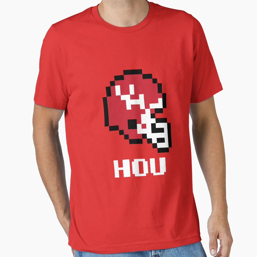 Houston Cougars Tecmo Super Bowl T-Shirt - Fun Novelty Design for Adults - T-Shirt, Sweatshirt, Hoodie