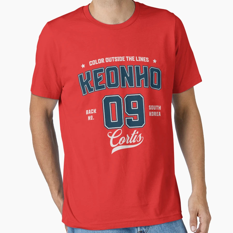 Keonho Varsity Cortis Morcaworks T-Shirt - Custom Art Print for Adults - T-Shirt, Sweatshirt, Hoodie