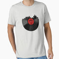 Detroit Michigan Vinyl Record Skyline T-Shirt - Casual Everyday Wear Unisex - T-Shirt, Sweatshirt, Hoodie