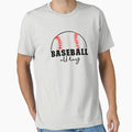 Love Baseball All Day Sport T-Shirt - Streetwear Style for Adults - T-Shirt, Sweatshirt, Hoodie