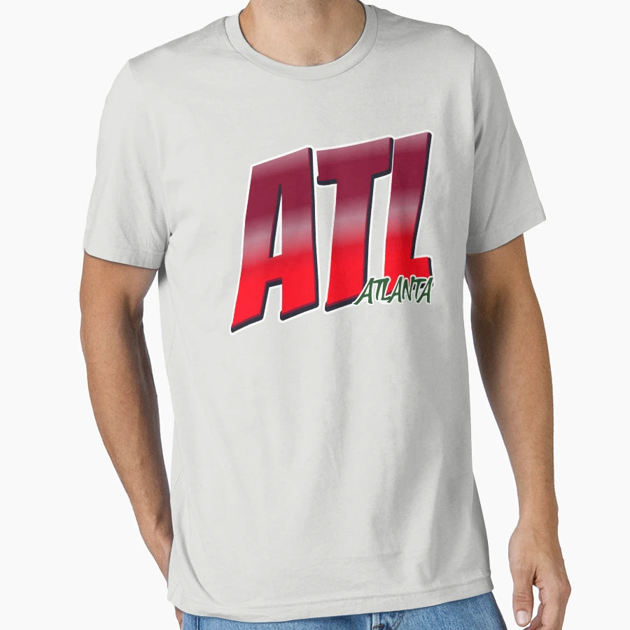 Atl Atlanta Iata Airport Code T-Shirt - Custom Art Print Unisex - T-Shirt, Sweatshirt, Hoodie