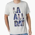 La All Day Los Angeles Baseball T-Shirt - Unique Graphic for Adults - T-Shirt, Sweatshirt, Hoodie