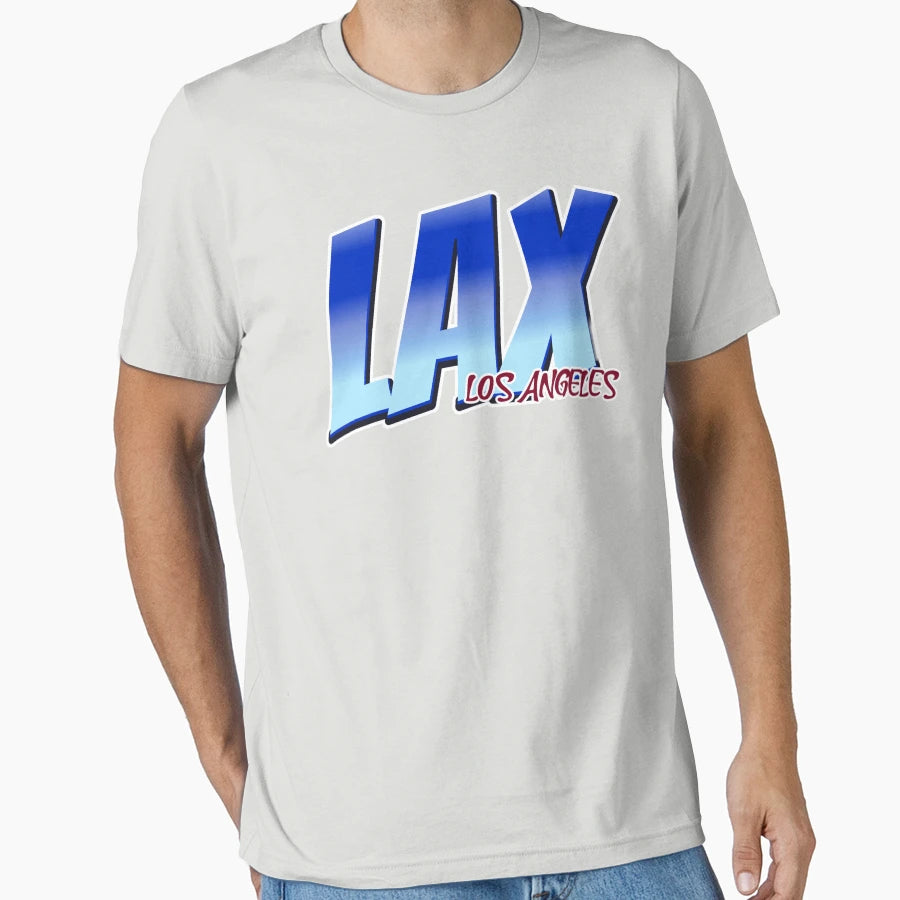 Lax Los Angeles Iata Airport Code T-Shirt - Custom Art Print for Adults - T-Shirt, Sweatshirt, Hoodie